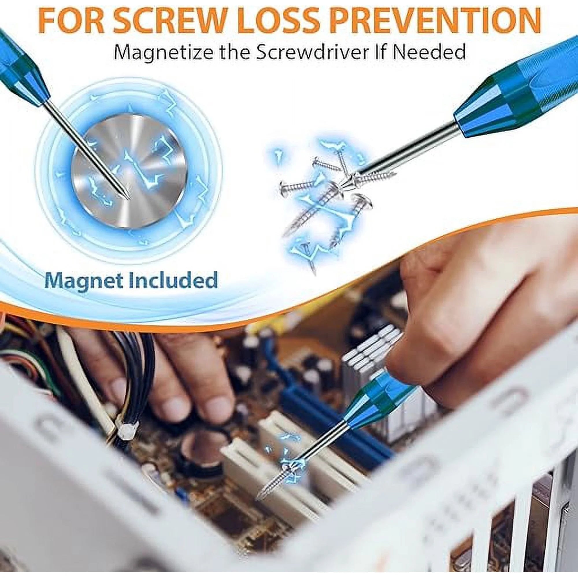 6PC Small Screwdriver Set - Flathead and Phillips Micro Head Mini Screwdriver Set Precision CRV Eyeglasses Watches Electronics Computer Repair Kit Cool Gadgets Tool Gifts for Men