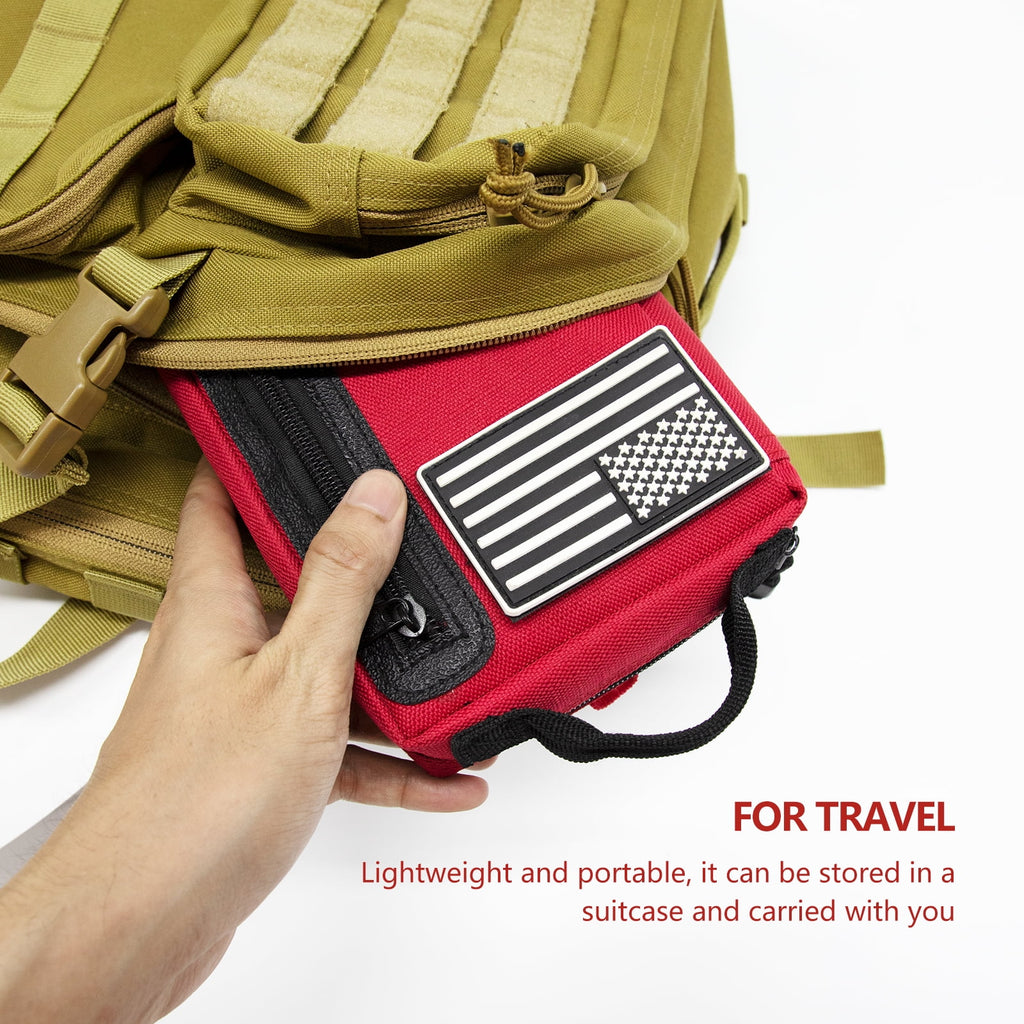 KITGO First Aid Kits, Premium Emergency Kits, Compartments for Home, Office, 103 Piece Set